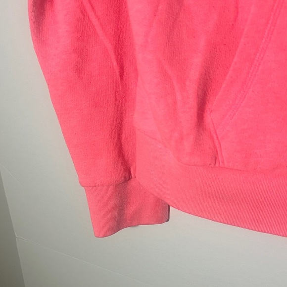 PINK Victoria's Secret Bright Pink Hoodie with Black Lettering - Picture 6 of 6